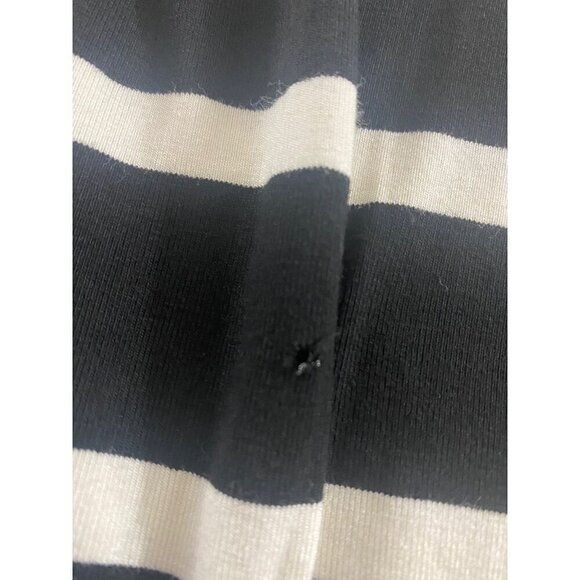 Torrid Women's Black And White Stripe Midi Skirt - 00 - Medium - Picture 3 of 12